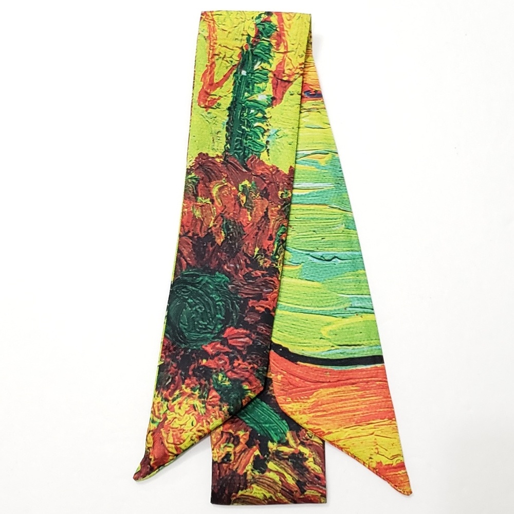 ⤵⤵1pc Exquisite Sunflowers Design Cotton Scarves